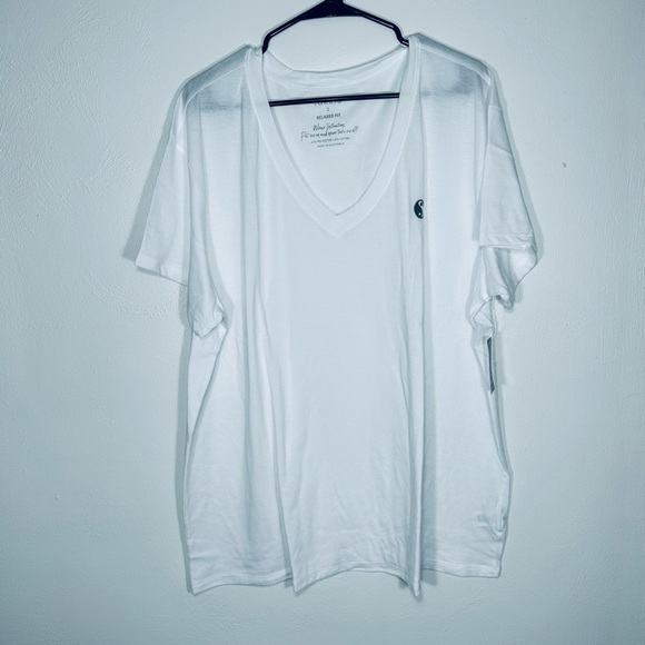 NWT Women’s White Torrid Peace Relaxed Fit Signature Jersey VNeck Tee - Picture 1 of 5